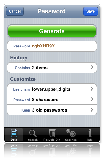 Generate New Password
